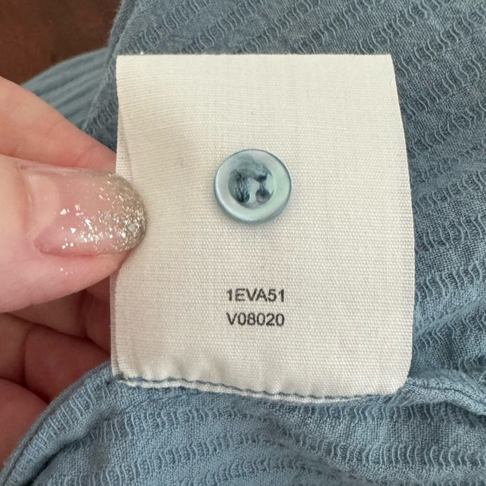 Vanessa Bruno Rosalba Long Sleeve Mini Dress Blue Size 36 Size Small - Picture 6 of 8